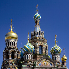Fototapeta na wymiar Russian Orthodox Church - St Petersburg - Russian Federation