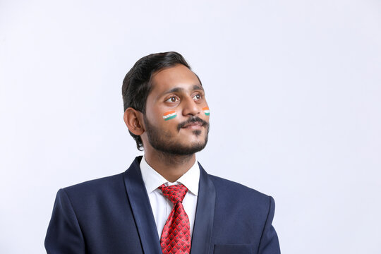 Young indian businessman celebrating indian independence day or republic day - Powered by Adobe