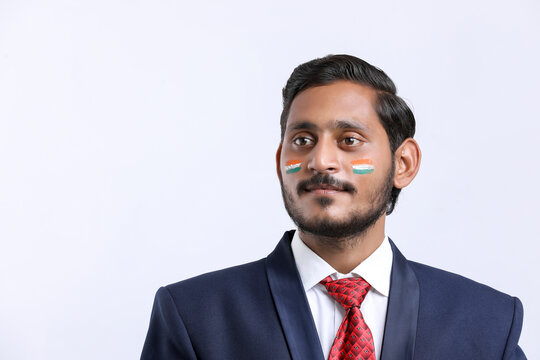 Young indian businessman celebrating indian independence day or republic day - Powered by Adobe
