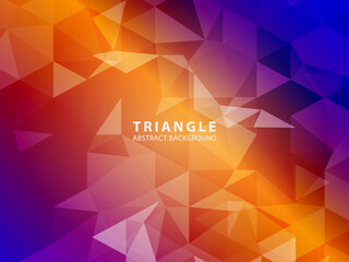 Obraz premium Vector of modern abstract triangular background - Vector
