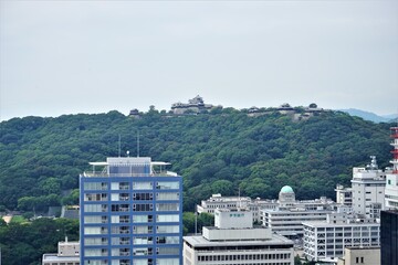 Cityscape of Matsuyama city in Ehime, Japan - 日本 愛媛県 松山市 街並み