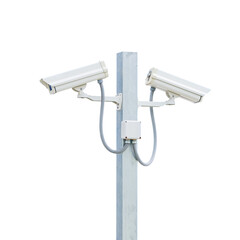 CCTV Camera on white background