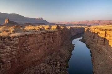 Fototapeta na wymiar The Colorado River in Navajo Bridge Interpretive Center, Arizona