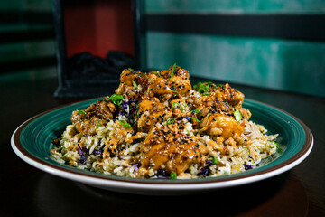 rice with chicken and vegetables