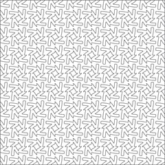 Vector pattern with symmetrical elements . Modern stylish abstract texture. Repeating geometric tiles from striped elements.