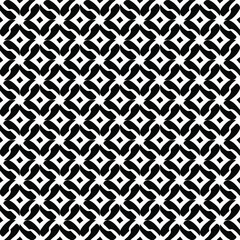 
Seamless vector pattern in geometric ornamental style. Black and white pattern.