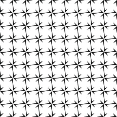 eamless vector pattern in geometric ornamental style. Black and white pattern.
