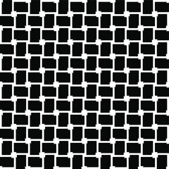 eamless vector pattern in geometric ornamental style. Black and white pattern.
