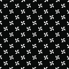 eamless vector pattern in geometric ornamental style. Black and white pattern.
