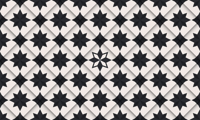 Geometric groovy pattern abstract simple design
