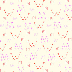 Vector male and female signs. Gender symbol. Man-Woman. Design for packaging, posters, postcards, textiles, prints.