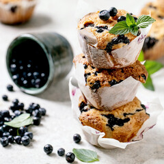 Homemade blueberries muffins