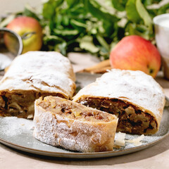 Classic apple strudel
