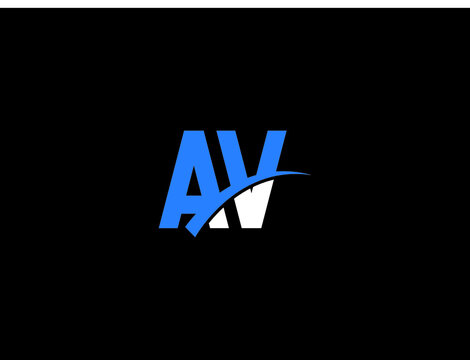 Letter AV Logo, creative av logo icon vector image design for your business