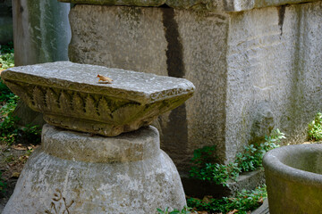 Istanbul. Separate architectural elements near Topkapi Palace