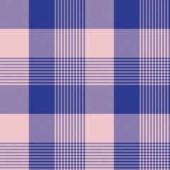 Pink Navy, Asymmetric Plaid textured Seamless Pattern