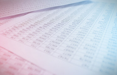 Obraz premium Finance data or Financial report. Concentration of business development and financing. Background for presentation. Copy space