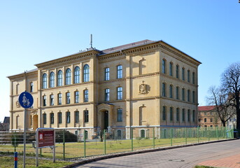 Naklejka premium Historisches Bauwerk in der Altstadt von Bitterfeld, Sachsen - Anhalt