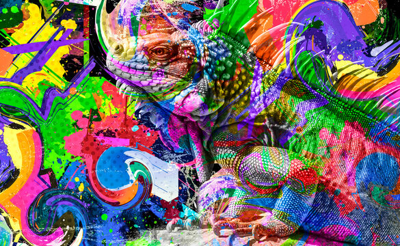 background with lizard