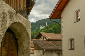 The traditional village of Burgeis on South Tyrol in Italy