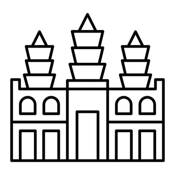 outline temple building architecture clip art preview