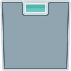 Scale for weight balance control vector icon