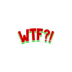 Wtf. Vector Illustration. Design For Blog Post Social Media