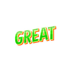 Great. Vector Illustration. Design For Blog Post Social Media