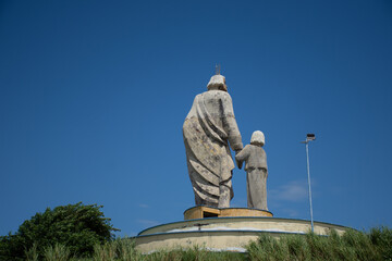 Naklejka premium statue of saint jose in saint jose de ribamar, maranhão