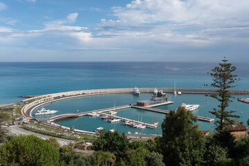 New touristic port "Cala del Forte" Ventimiglia, Liguria, Italy
