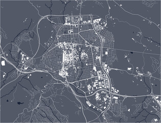 map of the city of Terrassa, Spain