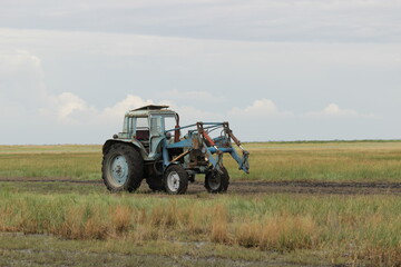 Obraz premium tractor in field