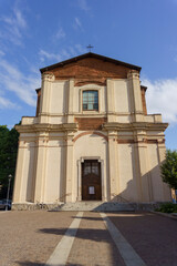 Fototapeta na wymiar Old church in Binasco, Milan, Italy