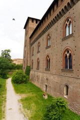 Fototapeta na wymiar Medieval castle in Pavia, Italy