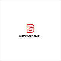 logo for business letter B combination with letter E as a initials, simple and modern