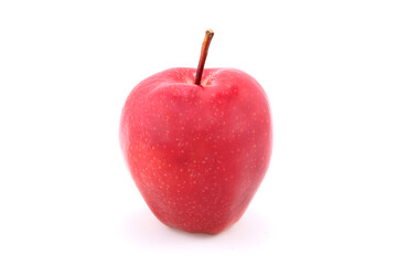 Fototapeta na wymiar Manzana roja fondo blanco