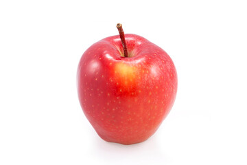 Manzana roja aislada fondo blanco