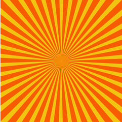yellow sun pop art background, bright color good for design, poster, banner