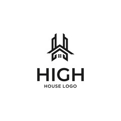 Fototapeta premium House Real Estate Building Apartment Premium Elegant Luxury logo design