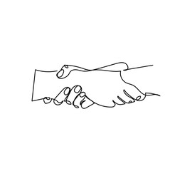 Hold on to the wrists gesture one line art. Continuous line drawing of gesture, hand, Helping Hand, Rescue.