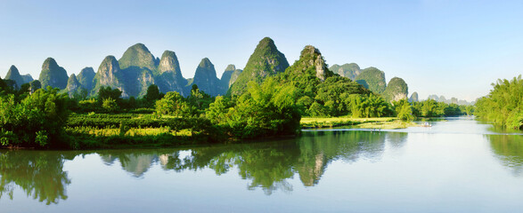 山峰 湖 风景 大自然 桂林 山水