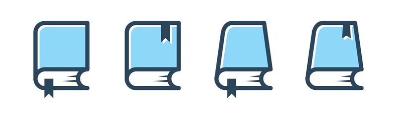 Vector graphic of book icon collection