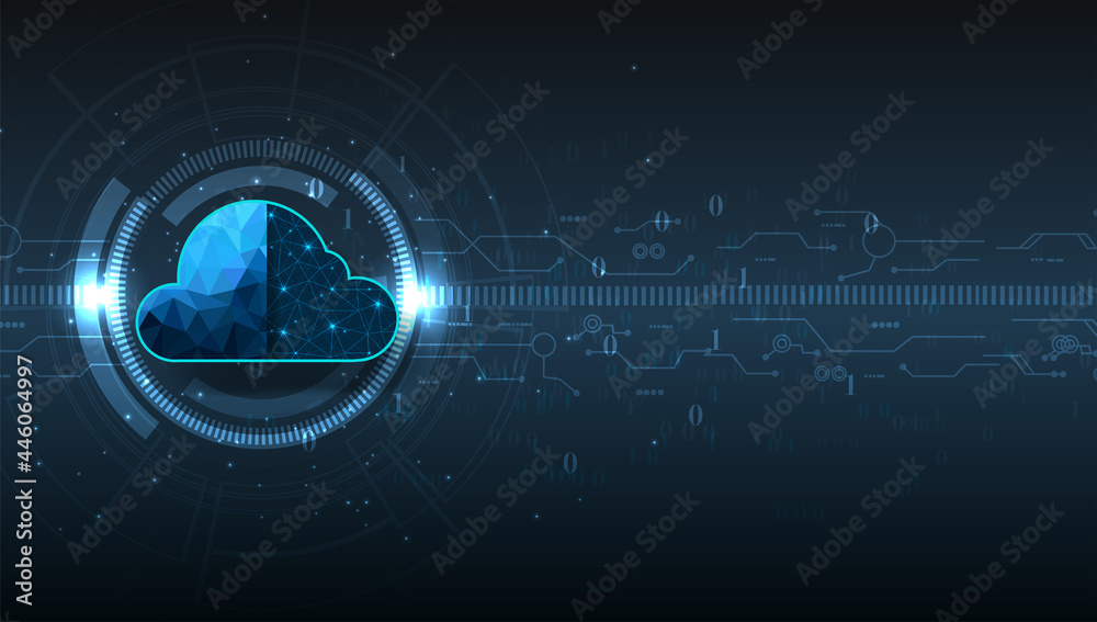 Aufkleber cloud computing concept design.cloud storage with data protected exchange cloud computing, big data 