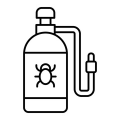 Vector Pesticide Outline Icon Design
