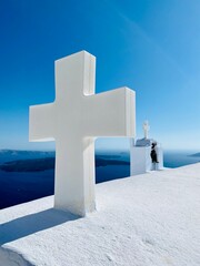 cross on the top of the mountain