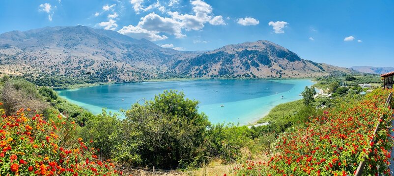 lake and mountains