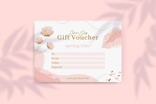 Floral Spring Gift Voucher