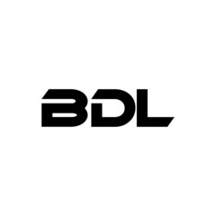 BDL letter logo design with white background in illustrator, vector logo modern alphabet font overlap style. calligraphy designs for logo, Poster, Invitation, etc.