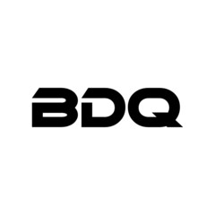 BDQ letter logo design with white background in illustrator, vector logo modern alphabet font overlap style. calligraphy designs for logo, Poster, Invitation, etc.