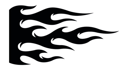 Tribal flame graphic motorcycle and car decal and airbrush stencil. Ideal for car decal, sticker, airbrush stencil and even tattoos.